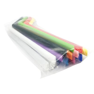 Durable Reusable Chewy Silicone Drinking Straws No Taste Of Metal Customized Color