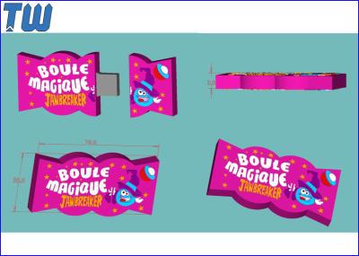 Unique Customized USB Flash Drive Candy Design Sweet Product Soft PVC