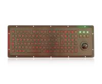 Clavier IP65 industriel avec le clavier imperméable de contre-jour de boule de commande