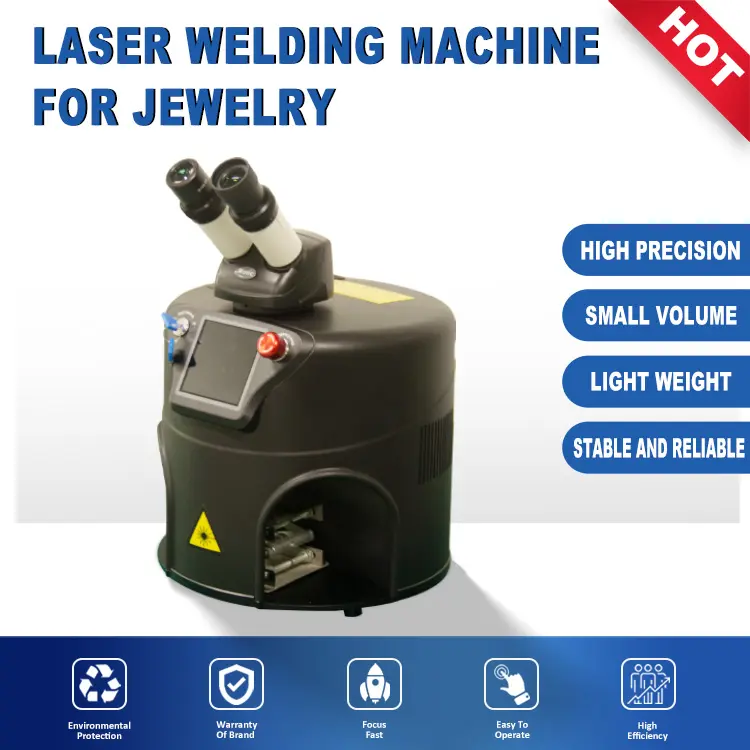 YAG 40W Desktop Jewelry Laser Welding Machine For Gold Silver Glass Repair