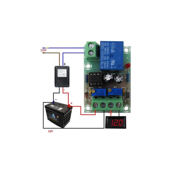 контрольная панель зарядки аккумулятора 12V, умная панель регулятора мощности заряжателя XH-M601