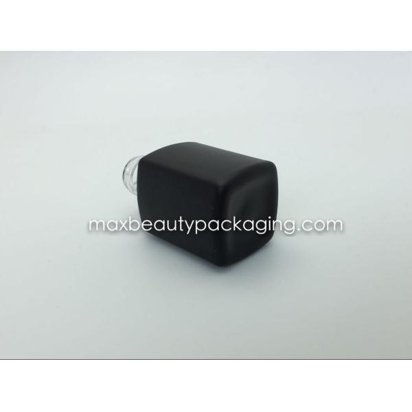 hot sale black matte powder coating gel polish bottle 11ml square shape popular gel bottle nail polish packaging