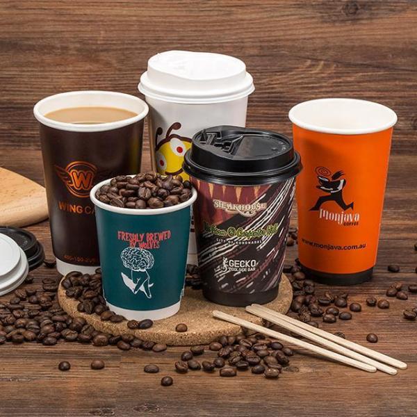 Disposable Eco Friendly Coffee Paper Cups Hot Cup Environmentally Friendly Packaging