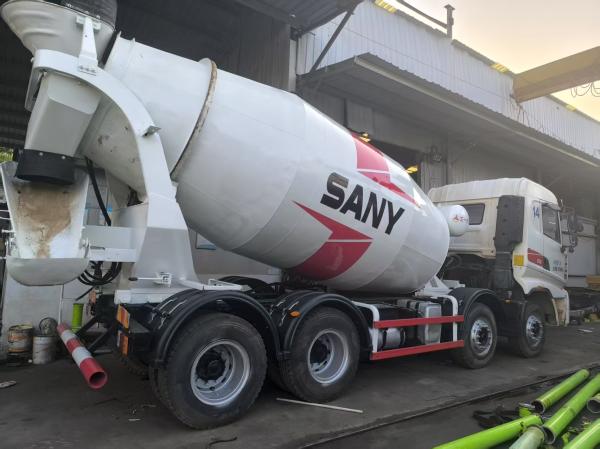 Sany 12cbm Second Hand Concrete Mixer Trucks Euro V Emission Strong Load