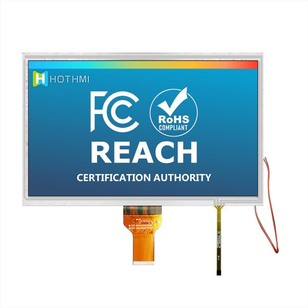 10.1 Inch Resistive TFT LCD Display With 1024x600 resistive touch