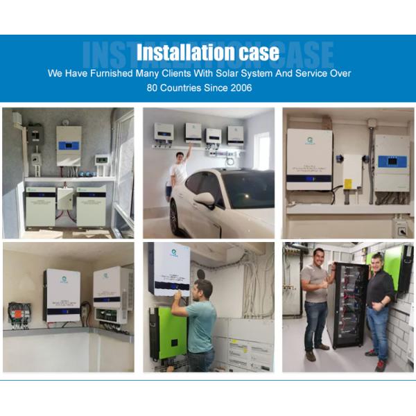 батарея 10КВ 200ах силы ЛифеПО4 силы батареи солнечной энергии 48В 51.2В для домашней пользы