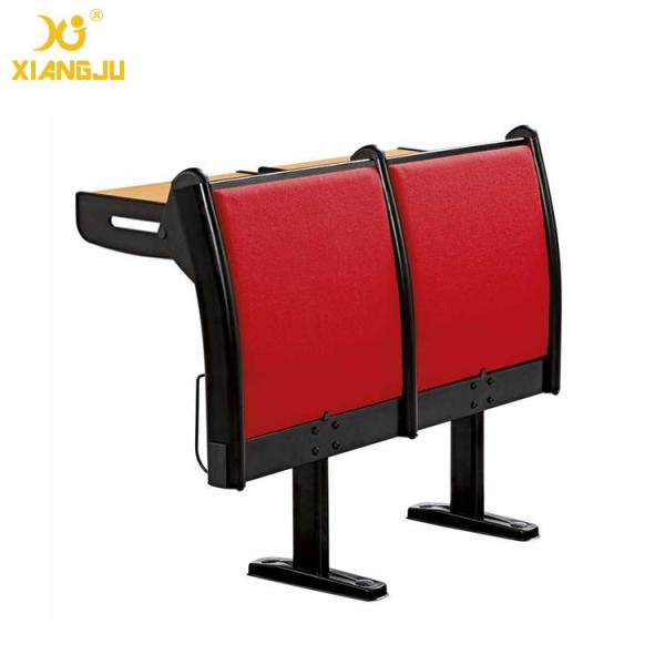 Upholstery Fabric University Steel Book Holder College Classroom Seating With Writing Desk