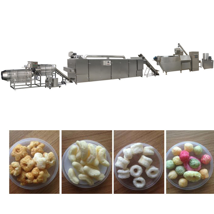 Stainless Steel Puff Snack Extruder Food Corn Puff Snacks Making Line
