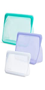 Microwave Dishwasher Safe, Leak-free, Bundle Pack Bowls, Reusable Silicone Clear Bowls