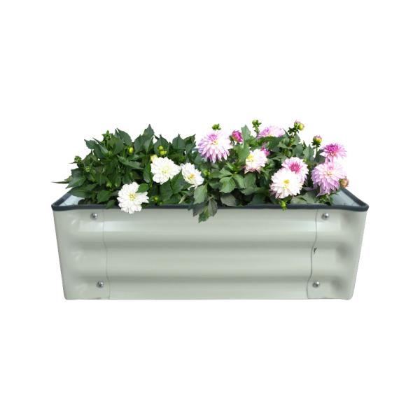 Light Green Large Galvanized Raised Garden Beds 2*2*0.3Ft Eco Friendly