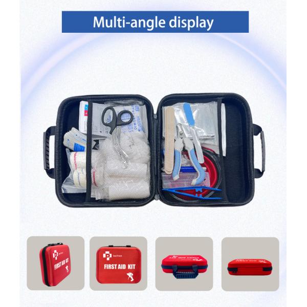 Pain Relief Veterinary First Aid Kit  Red  Pet Medical Kit Easy Operation