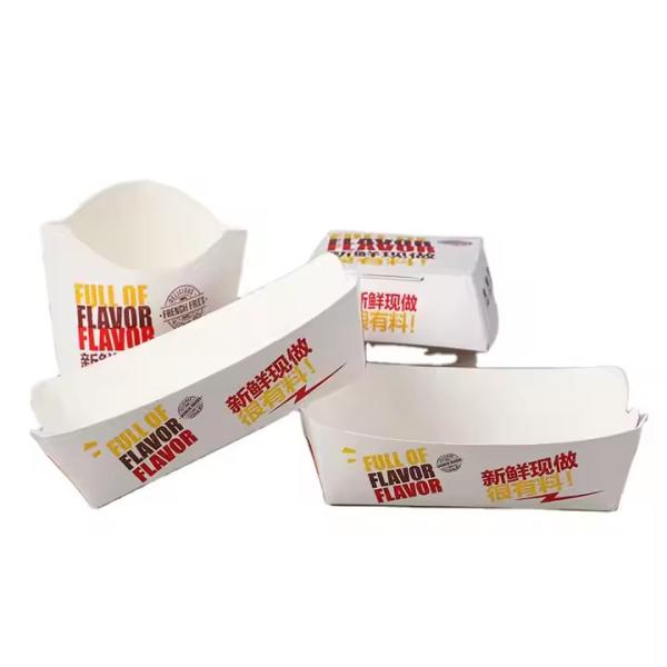Boîtes de restauration rapide biodégradables pour les frites et les hamburgers au poulet frit