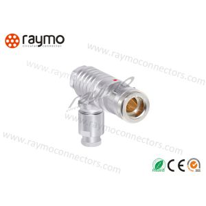 Watertight Vacuum FPG Electrical Push Pin Connectors Right Angle Plug
