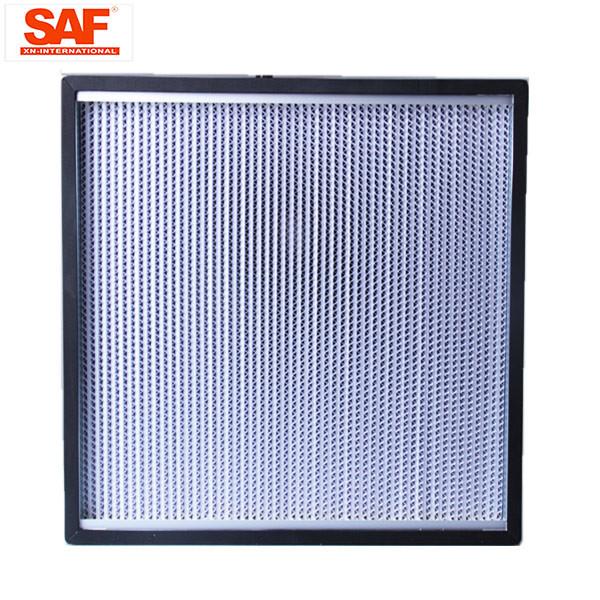 Cleanroom Deap Pleated Hepa Filter , 0.3 Micron Hepa Filter With Paper Foil Separater