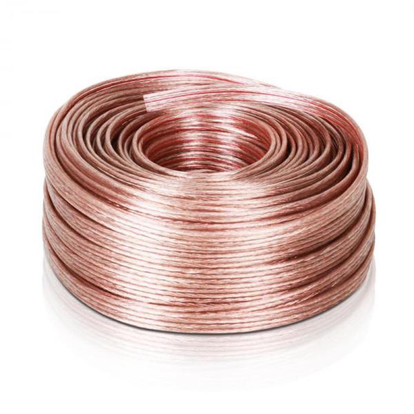 100M 16 AWG Shielded Speaker Cable 2 Conductor Flexible Pure Copper Polarized Wire Stranded