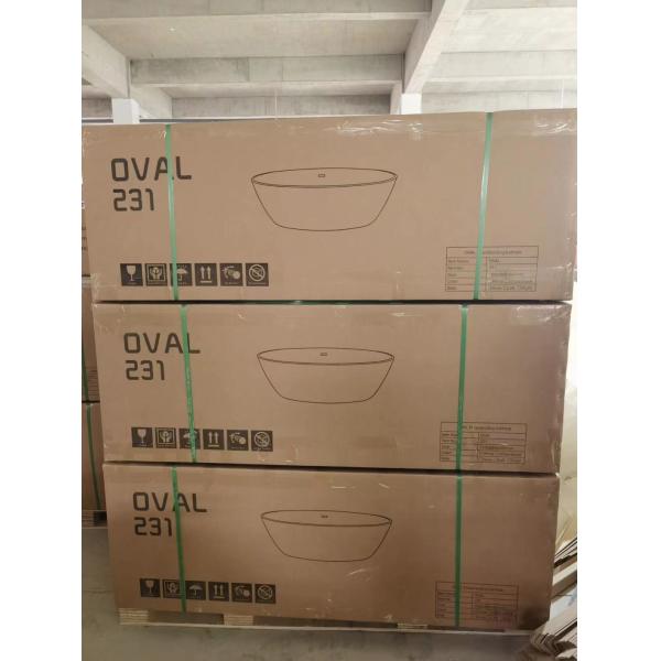 30-Day Return Policy Egg Shape Acrylic Freestanding Bathtub with Bulk Loading Option