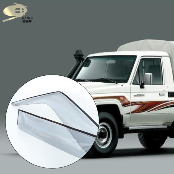 Dark Smoke Window Vent Shades Single Cab For Toyota Land Cruiser Fj70 Fj79