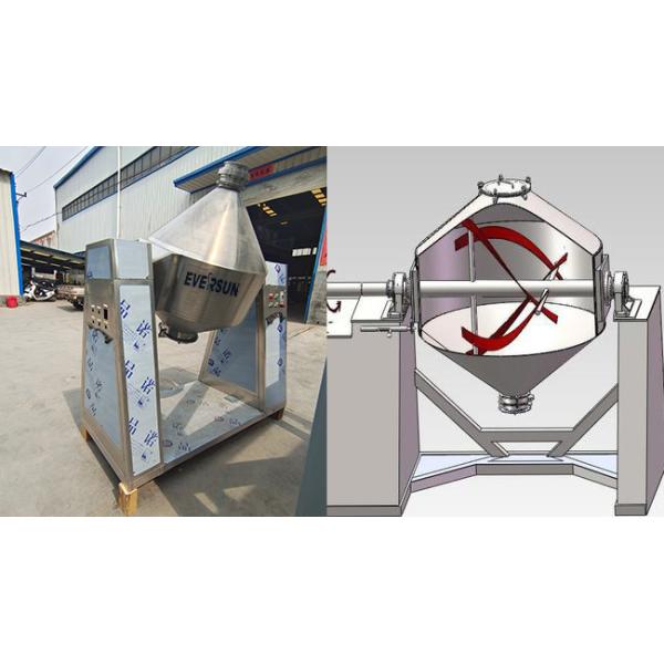 Acero inoxidable 0,3 - 10 metros cúbicos mezclador de doble cono para polvos metálicos minerales