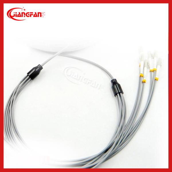 Spray Molding 6 Core Fiber Breakout Kits for Copper Photoelectric Composite FTTH Cables