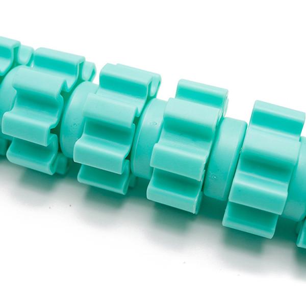 ручки массажа 17.5x1.5in ролик зеленой ручной для трубки мышц нержавеющей