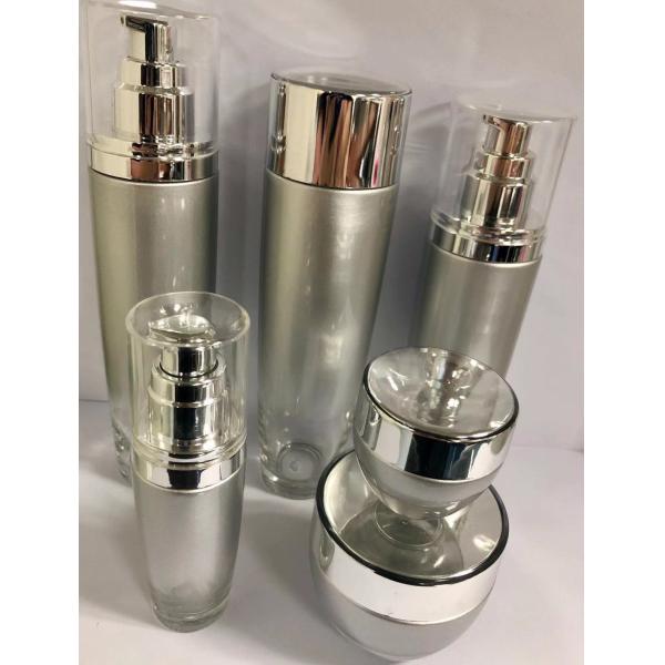 Impresión y pintura de la pantalla de seda de empaquetado de las botellas y de los tarros del cosmético de cristal de encargo diversa