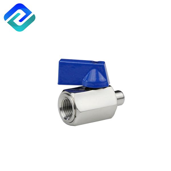 Stainless Steel Male Hose Barb Mini Casting Ball Valve