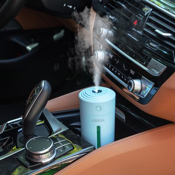 USB Powered Portable Mini Aroma Diffuser with Light and Low Noise Air Humidification