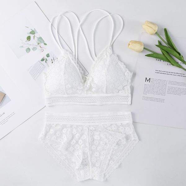 Best Quality Sexy Fashion Women Lace Panties Bra Set Low MOQ Underwear Wholesale Sexy Lace Bra Set Women