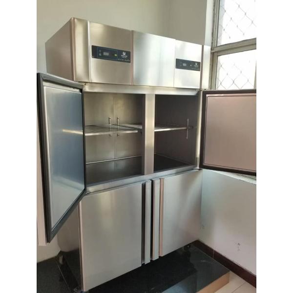 Commercial Upright Four Door Refrigerator High Capacity Refrigerated