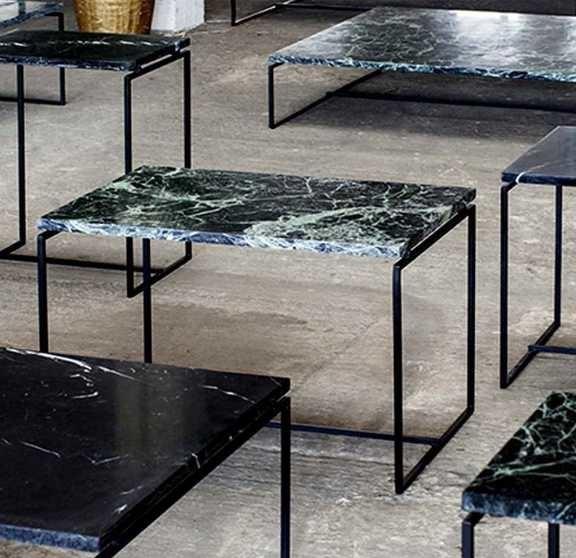 Creative Living Room Square Marble Coffee Table Rectangle Small Desk