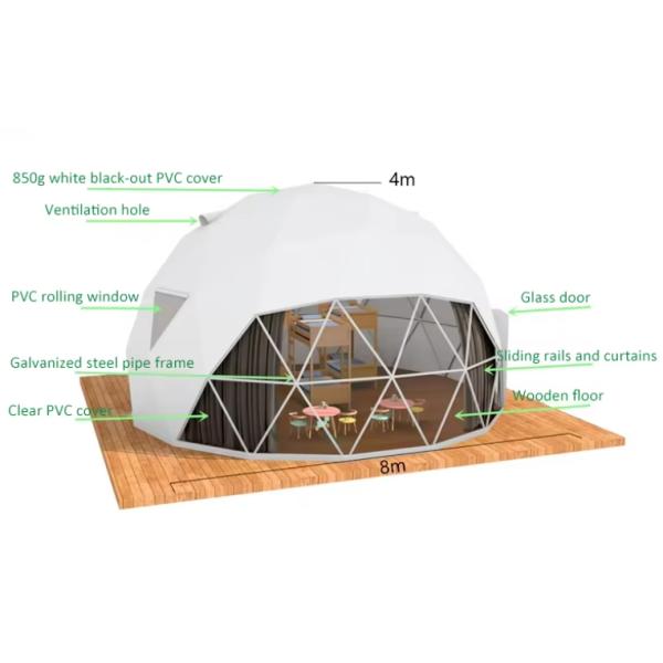Высокобезопасное пластмассовое надувное прозрачное глампинг коттедж сад пузырь купол кемпинг гостиничный шатер