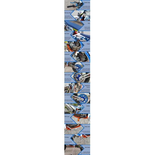 230CC Two Stroke Enduro Motorcycles Dual Sport Fuel Injected Dirt Bike