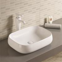 Petit évier rectangulaire sans formaldéhyde aucun lavabo blanc de fissuration ou de effacement