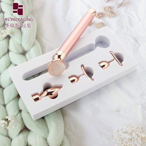 cosmetic packaging luxury jade massage head vibrator electric beauty bar