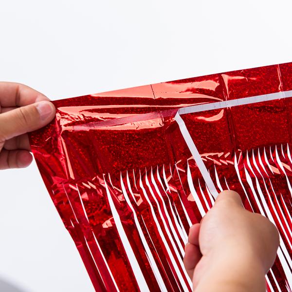 Festival Laser Rain Curtain Wall Mounted Multi Color PET Holiday Decoration