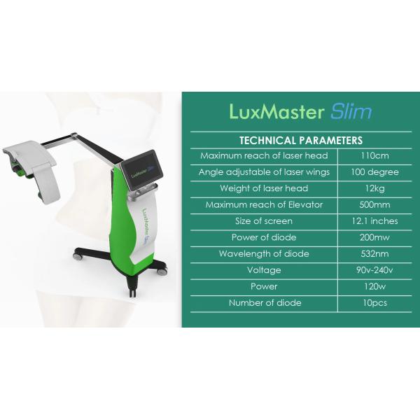Тело 10HZ уменьшая машину физиотерапии Luxmaster терапией инфракрасного света лазера Lipo прибора холодную