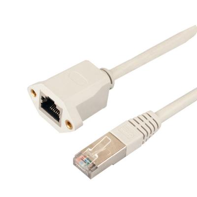 8 fêmea dos condutores Rj45 ao cabo masculino