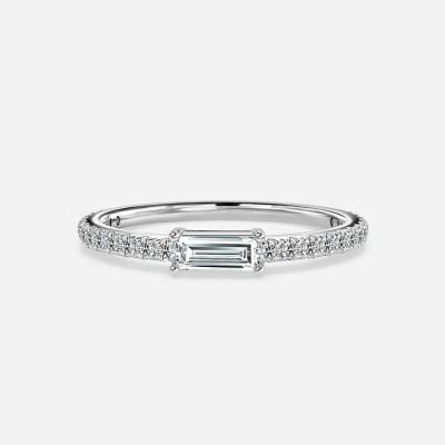 18K 14K 10K Solid Gold Customized Classics Jewelry VVS Clarity HPHT Cut Lab Grown Diamond Ring