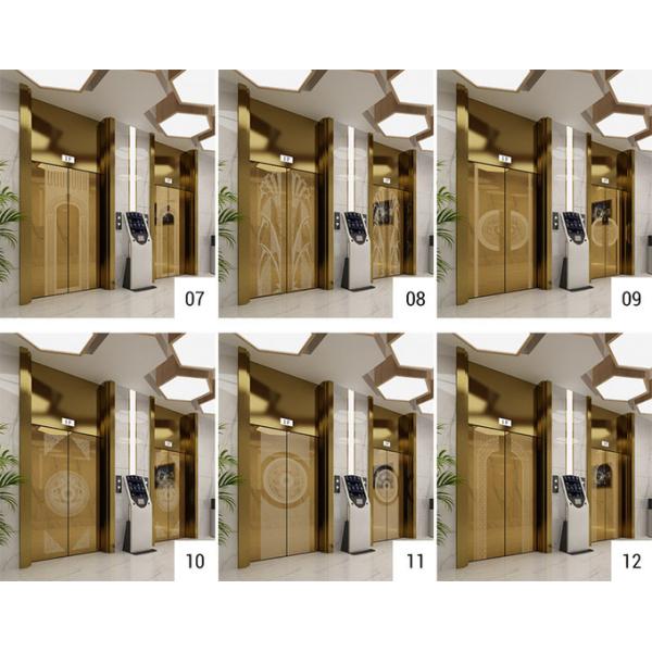 Decoration 1500mm Golden Color Decorative Stainless Steel Sheet For Elevator Cabins