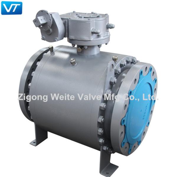 Trunnion Mounted Electric Ball Valve Body LF2 Big Size Ball Valve 16 300LB