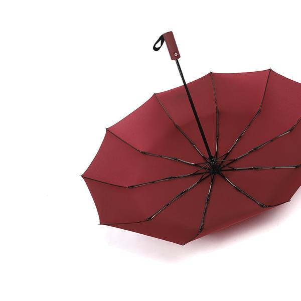 Commercial Gifts Three-folding Umbrella with High End Design Handle and Spare Parts