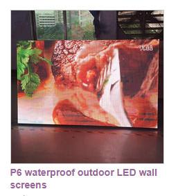 Outdoor P6 High Brightness LED Display Video Wall Screen 14-16 Bit Grey Scale