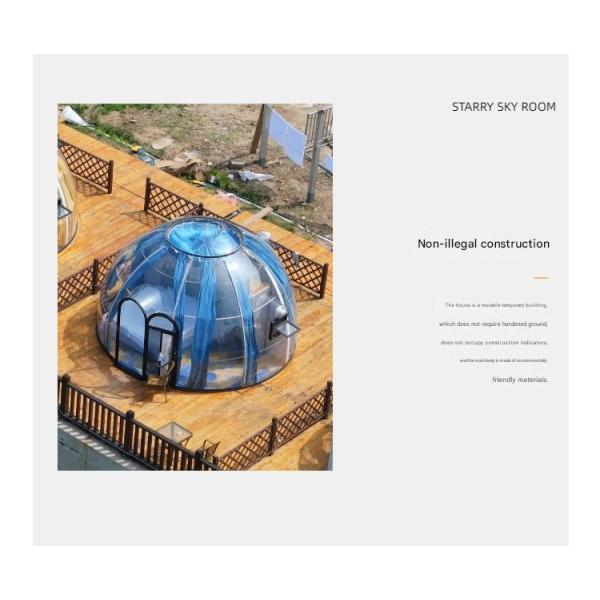 Leisure Facilities Outdoor Restaurant Transparent Bubble Room Star Hotel Homestay Tent Dome