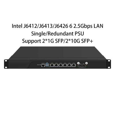 Zynshield 1U Rackmount Firewall pfSense OPNsense J6412 Redundant 6 2.5Gbps LAN 2 1G SFP