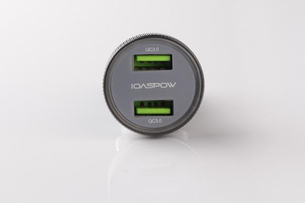 Quick Charge 3.0 Car Charger 12V Dual USB Car Charger 3.1Case Aaluminum alloy
