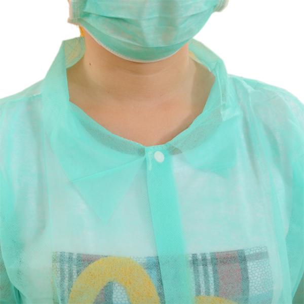 Anti Dust Non Woven Surgical Gown Chemistry Lab Coat Environmental Friendly