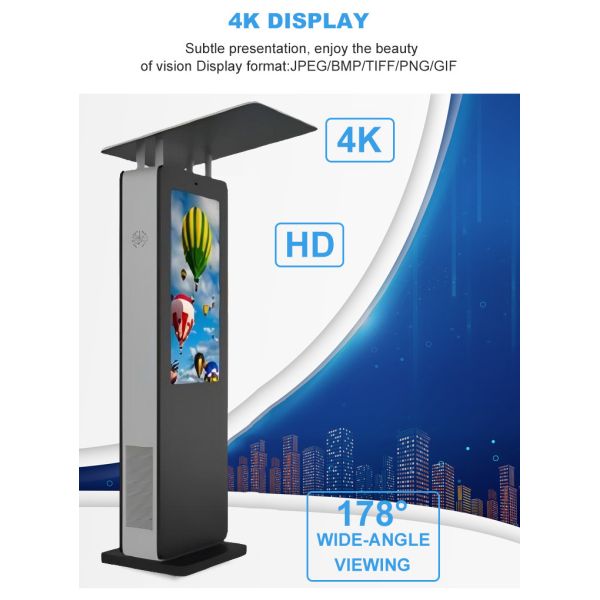 43 inch touch canopy electronic station sign outdoor lcd display price