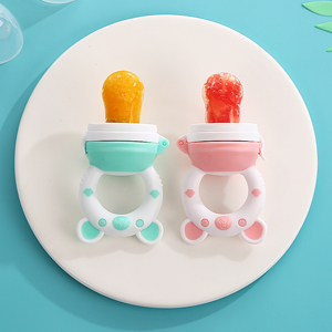 Food Grade Soft Customized Baby Feeding Silicone Pacifier  		Baby Fruit Food Feeder Pacifier