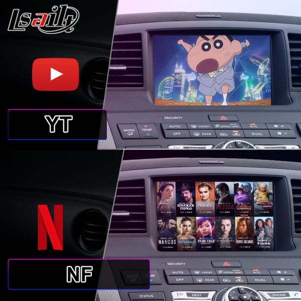 Lsailt 8 Inch HD Android Carplay Screen for Infiniti M Series 2008-2013 With Multimedia Display M25 M30d M37 M56 M35h