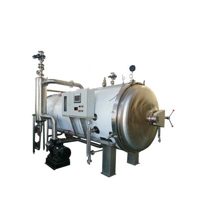 Autoclave de imersão em água para alimentos enlatados pote de esterilização retorta de pressão horizontal